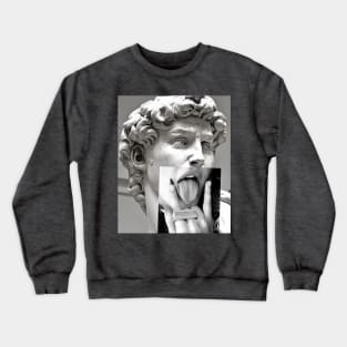 Rock with David by Michalengelo Crewneck Sweatshirt